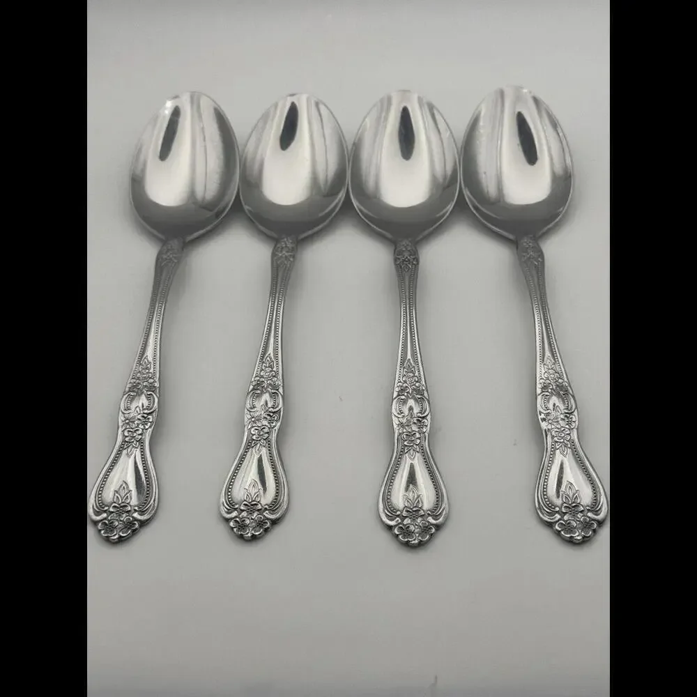 Rogers Co Stainless Korea Rose Stainless Flatware 19 Pcs